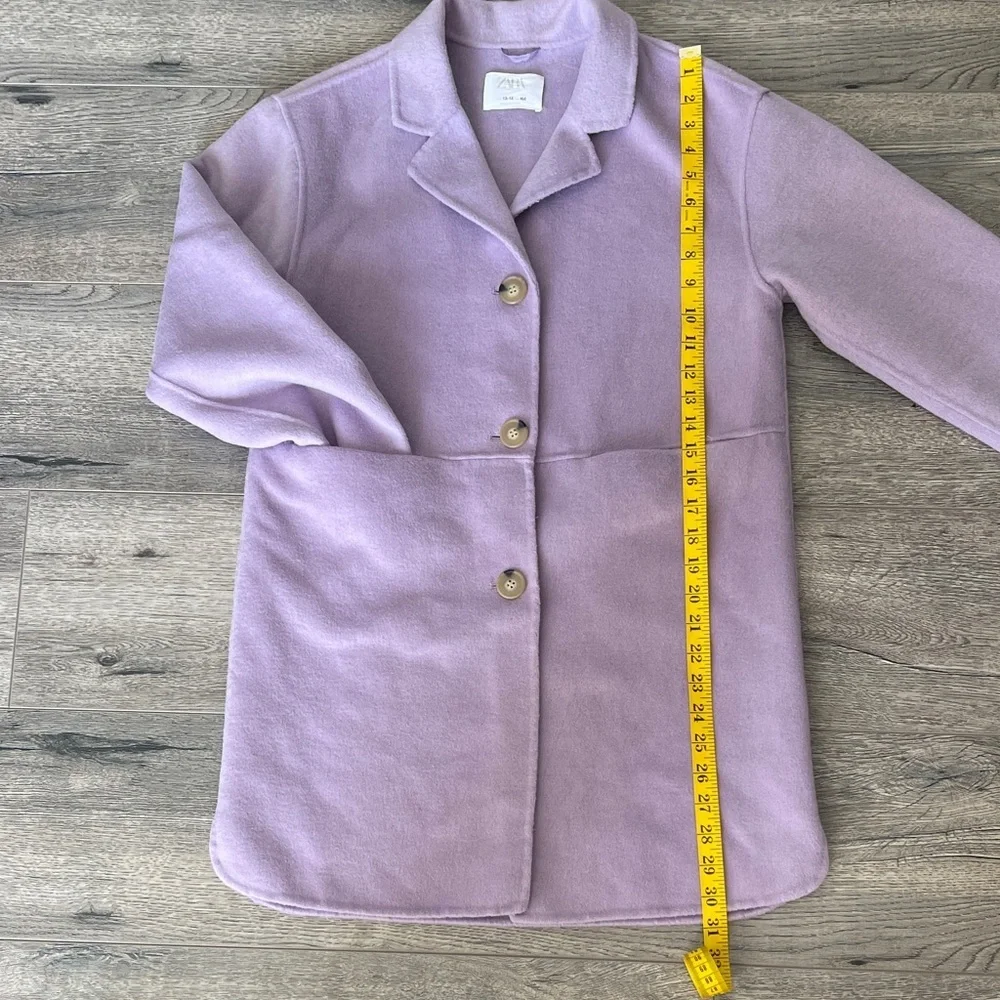 Zara Lilac Wool Coat